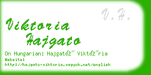 viktoria hajgato business card